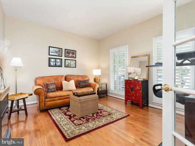 12906 Brafferton Ct, Herndon, VA 20171 - living area featuring wood finished floors and baseboards