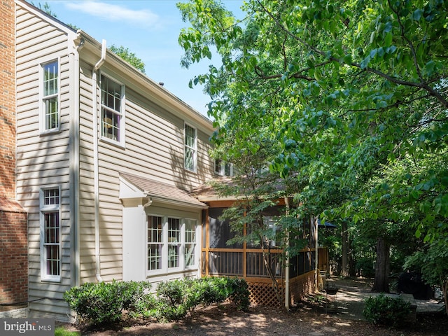 12906 Brafferton Ct, Herndon, VA 20171 - view of property exterior featuring a sunroom