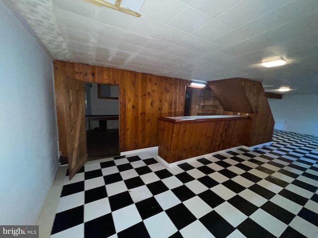 3208 28th Pkwy, Temple Hills, MD 20748 - indoor dry bar with tile patterned floors and wood walls