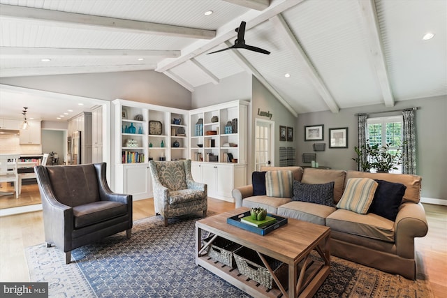 11476 Bronzedale Dr, Oakton, VA 22124 - living area featuring light wood-style flooring, a ceiling fan, and recessed lighting