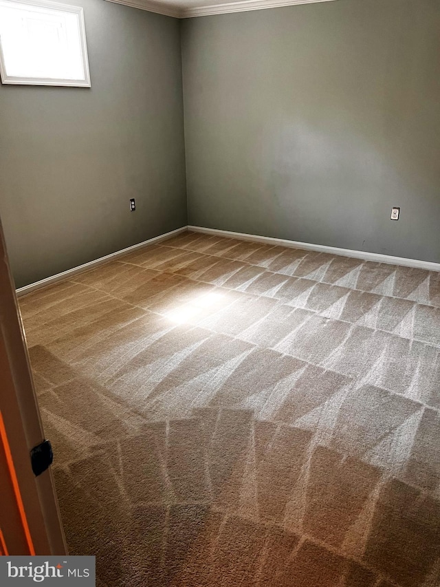6572 Flagmaker Ct, Falls Church, VA 22042 - unfurnished room with carpet floors, ornamental molding, and baseboards