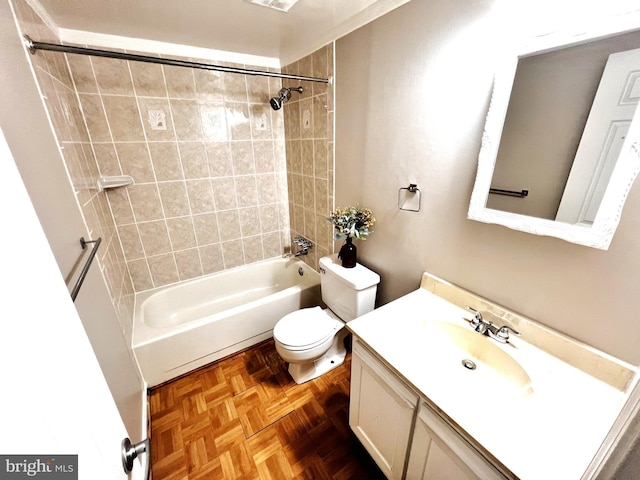6572 Flagmaker Ct, Falls Church, VA 22042 - bathroom with toilet, shower / washtub combination, and vanity