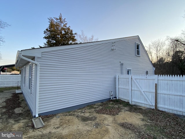 view of side of property