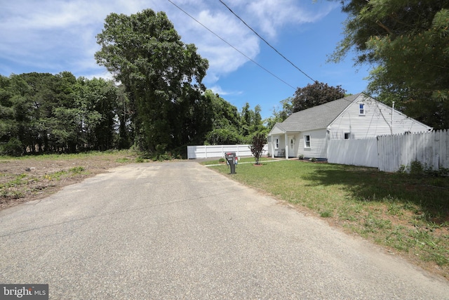 view of road