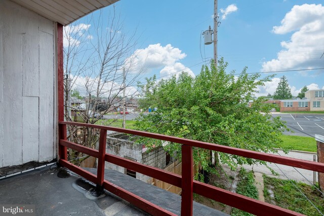 view of balcony