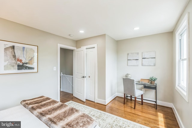 1778 Lang Pl NE, Washington, DC 20002 - home office featuring wood finished floors, baseboards, and recessed lighting