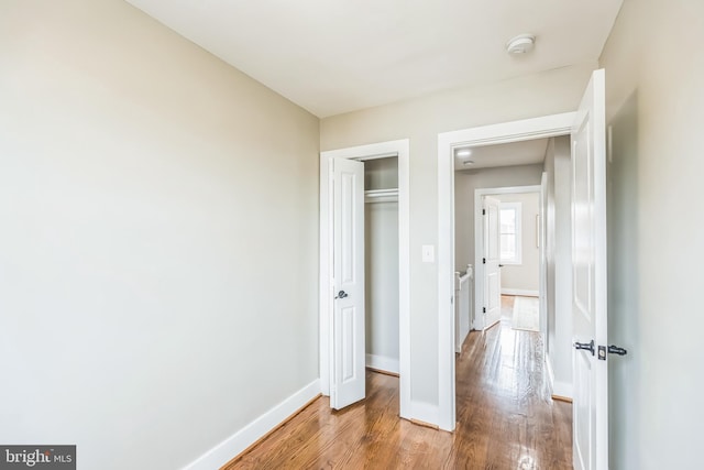 1778 Lang Pl NE, Washington, DC 20002 - unfurnished bedroom featuring wood finished floors, baseboards, and a closet