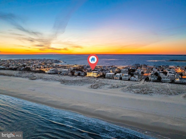 6601 Ocean Blvd, Long Beach Township, NJ 08008 - aerial view at dusk of view of water and beach