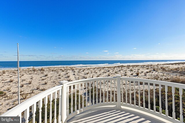 6601 Ocean Blvd, Long Beach Township, NJ 08008 - balcony with view of water and beach