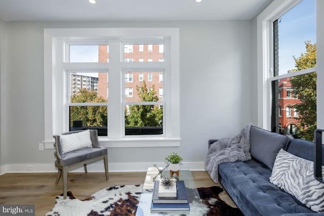 1634 S St NW Unit 600, Washington, DC 20009 - sitting room with wood finished floors and recessed lighting