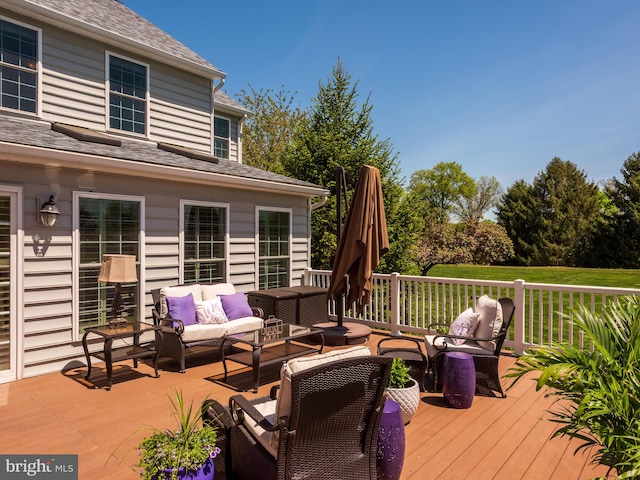 606 Borough Line Rd, Collegeville, PA 19426 - deck featuring outdoor lounge area