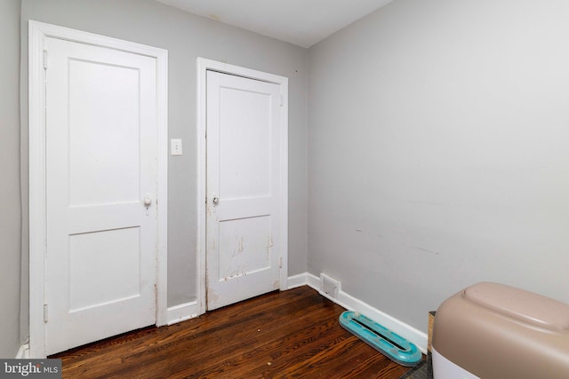 4504 Vista St, Philadelphia, PA 19136 - unfurnished bedroom featuring dark wood-style floors and baseboards