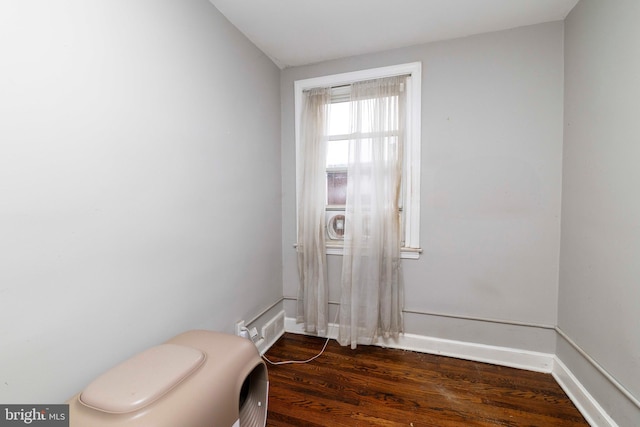 4504 Vista St, Philadelphia, PA 19136 - empty room with dark wood-type flooring
