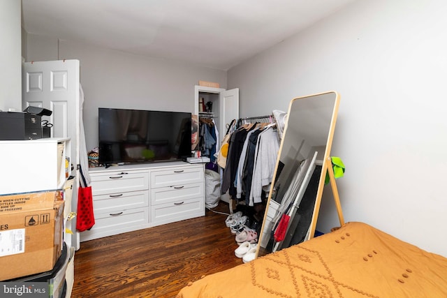 4504 Vista St, Philadelphia, PA 19136 - bedroom with dark wood-style flooring
