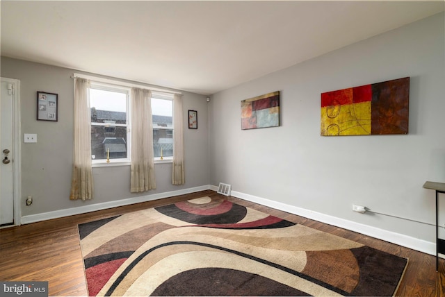 4504 Vista St, Philadelphia, PA 19136 - empty room with wood finished floors and baseboards