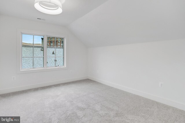 1416 N Hancock St, Arlington, VA 22201 - bonus room featuring carpet, vaulted ceiling, and baseboards