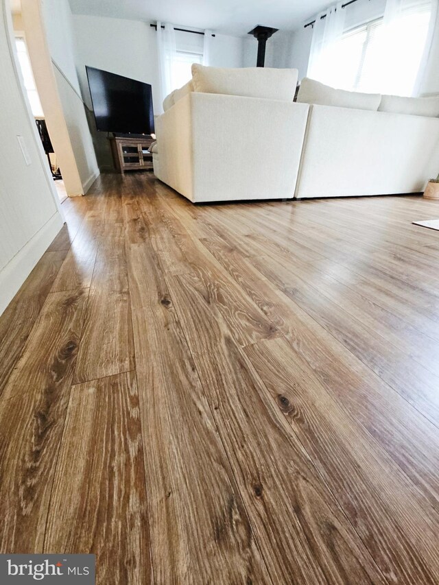 117 Cherry St, Southampton, NJ 08088 - living room with wood finished floors