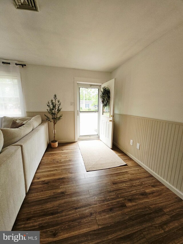 117 Cherry St, Southampton, NJ 08088 - foyer featuring wainscoting and wood finished floors