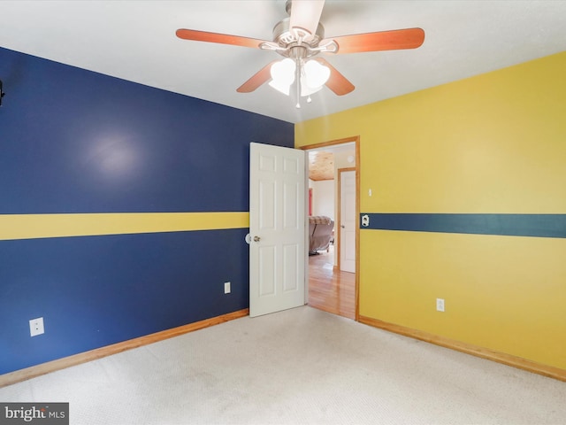 18421 Lower Georges Creek Rd SW, Barton, MD 21521 - unfurnished room featuring carpet, ceiling fan, and baseboards