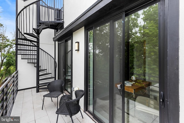 310 Varnum St NW Unit 3Ph, Washington, DC 20011 - balcony with stairway