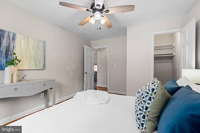 1716 W Abingdon Dr Unit 103, Alexandria, VA 22314 - bedroom with a ceiling fan and baseboards