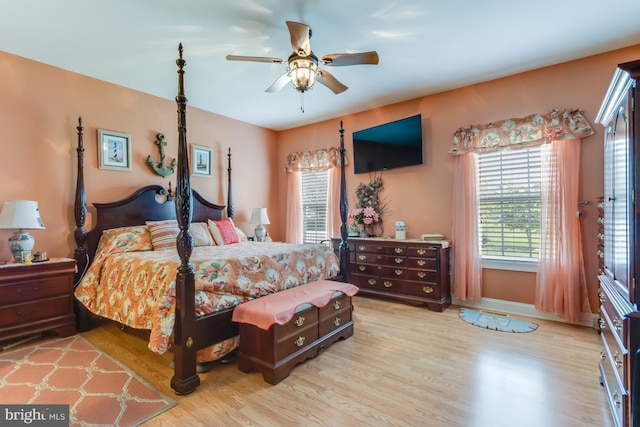 15149 Coultlands Reach, Milton, DE 19968 - bedroom with wood finished floors, baseboards, and ceiling fan