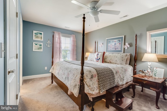 15149 Coultlands Reach, Milton, DE 19968 - carpeted bedroom with baseboards and a ceiling fan