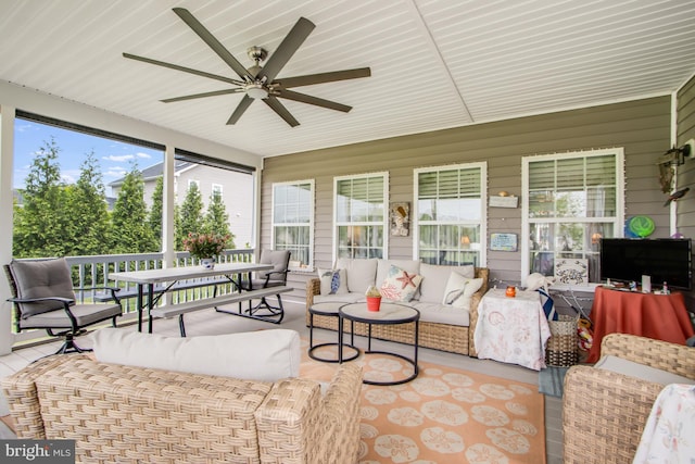 15149 Coultlands Reach, Milton, DE 19968 - sunroom featuring wood walls