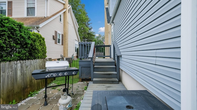 439 Hillcrest Ave, Glenolden, PA 19036 - view of patio / terrace with grilling area and a wooden deck