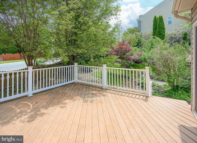 view of wooden terrace