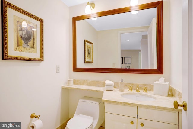 1155 23rd St NW Unit 2E, Washington, DC 20037 - half bathroom with vanity and toilet