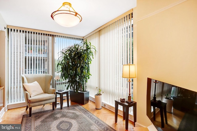 1155 23rd St NW Unit 2E, Washington, DC 20037 - sitting room featuring baseboards