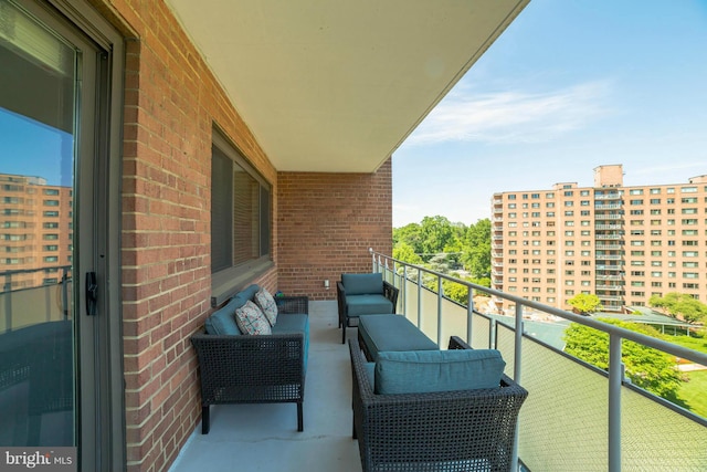 4201 Cathedral Ave NW Unit 916E, Washington, DC 20016 - balcony with outdoor lounge area