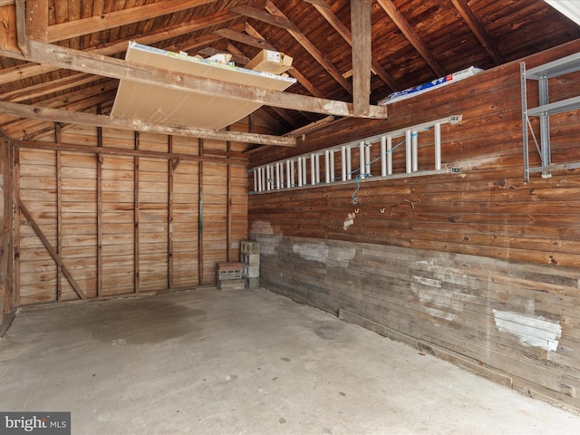 304 N Main St, Hebron, MD 21830 - garage with wooden walls