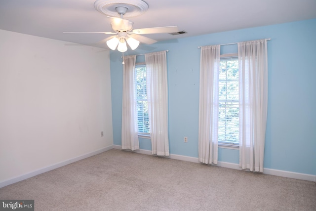 11504 Woodview Ct, Hagerstown, MD 21742 - unfurnished room with ceiling fan, healthy amount of natural light, and carpet flooring
