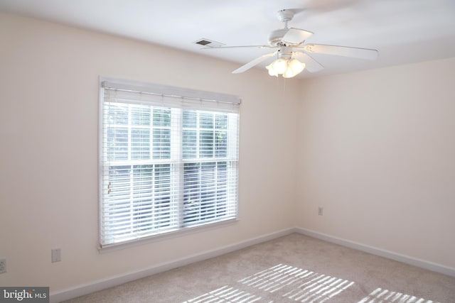 11504 Woodview Ct, Hagerstown, MD 21742 - spare room with baseboards, a ceiling fan, and carpet