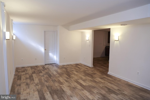 11504 Woodview Ct, Hagerstown, MD 21742 - spare room featuring dark wood-style flooring and baseboards