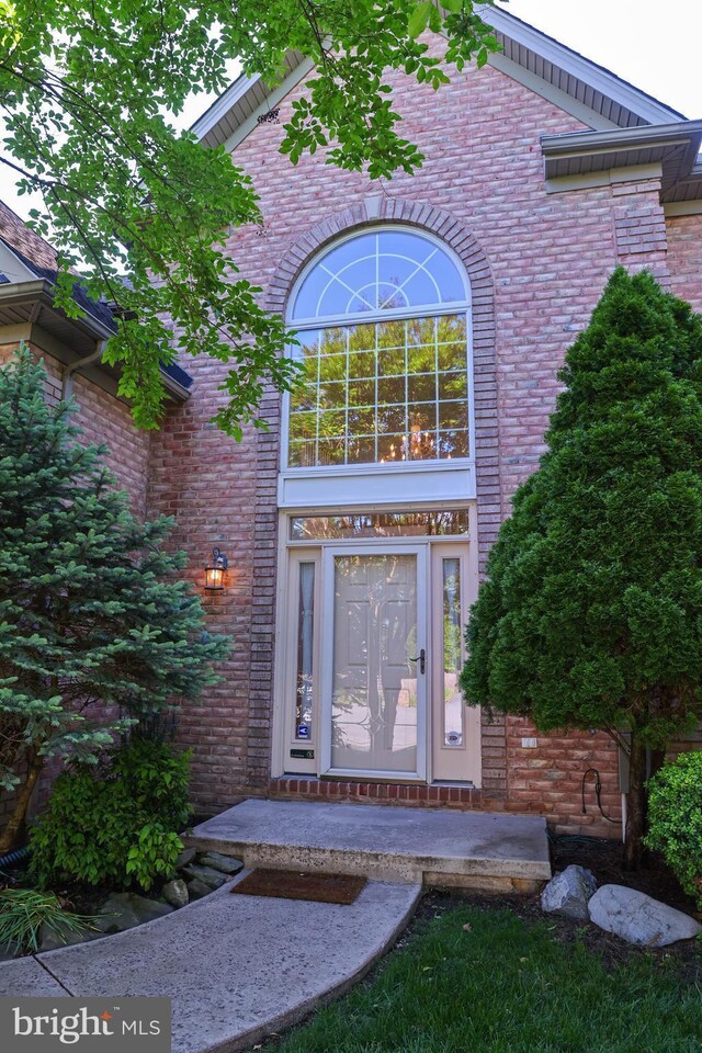 11504 Woodview Ct, Hagerstown, MD 21742 - view of exterior entry with brick siding