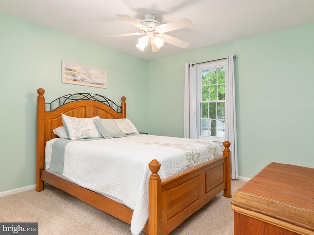 275 Tolstoy Ln, Severna Park, MD 21146 - bedroom with light colored carpet, baseboards, and ceiling fan