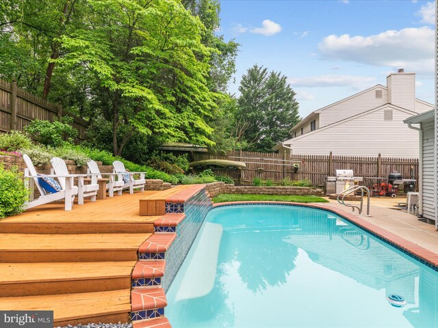 275 Tolstoy Ln, Severna Park, MD 21146 - view of swimming pool with a fenced backyard and a patio
