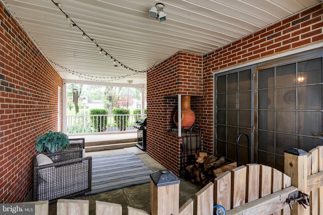 view of patio / terrace featuring covered porch