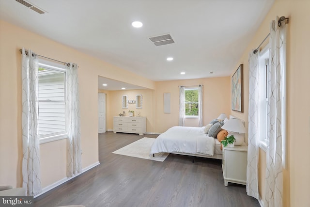 136 Pembrown Rd, Browns Mills, NJ 08015 - bedroom with wood finished floors, recessed lighting, and baseboards