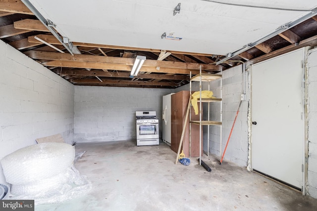 136 Pembrown Rd, Browns Mills, NJ 08015 - below grade area with concrete block wall