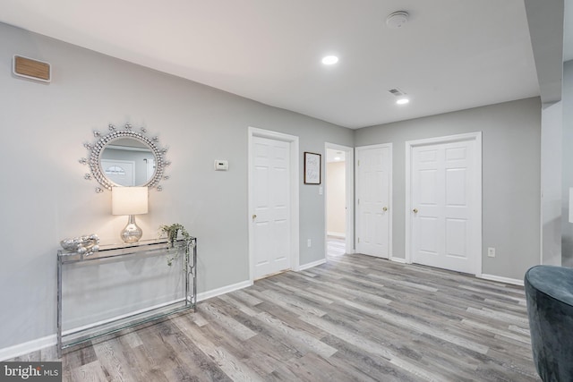 136 Pembrown Rd, Browns Mills, NJ 08015 - interior space featuring wood finished floors, baseboards, and recessed lighting
