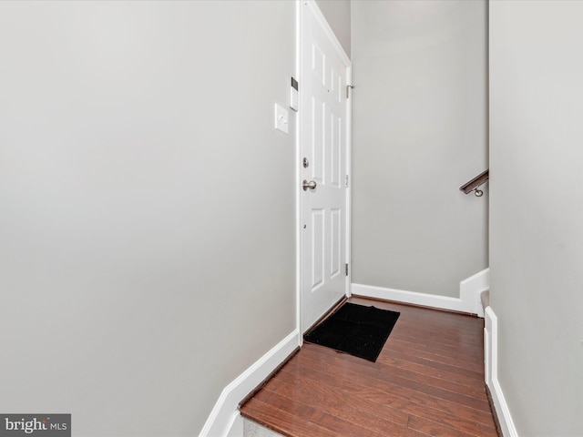 5920 Forum Sq ., Unit Frederick, MD 21703 - doorway to outside featuring hardwood / wood-style flooring and baseboards