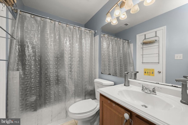 737 Saint Michaels Dr, Bowie, MD 20721 - full bath with toilet, a shower with curtain, and vanity