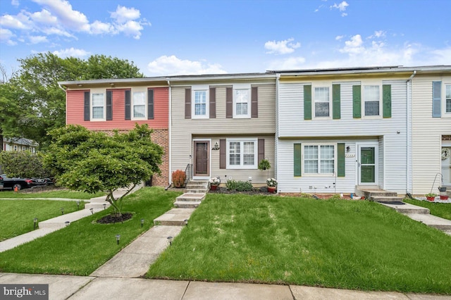 737 Saint Michaels Dr, Bowie, MD 20721 - view of property with entry steps and a front lawn