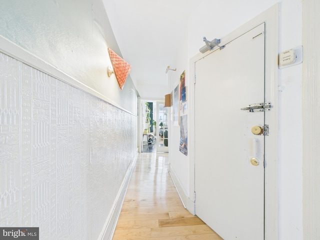 4714 Woodland Ave, Philadelphia, PA 19143 - hallway with light wood-style flooring