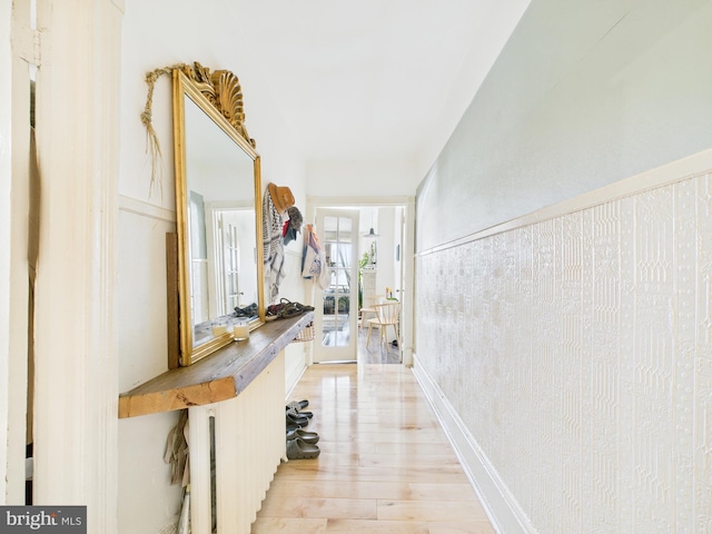 4714 Woodland Ave, Philadelphia, PA 19143 - corridor featuring light wood-type flooring