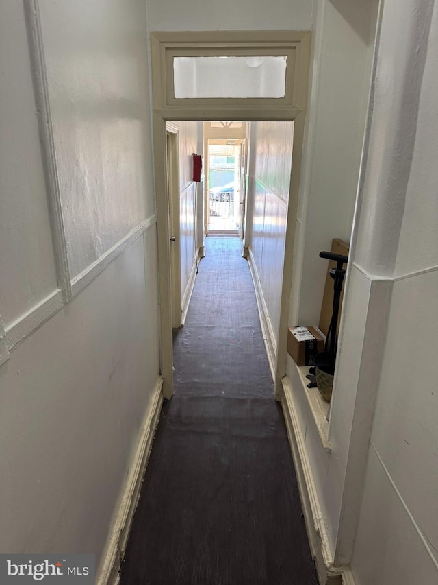 4714 Woodland Ave, Philadelphia, PA 19143 - hall featuring dark wood-style floors